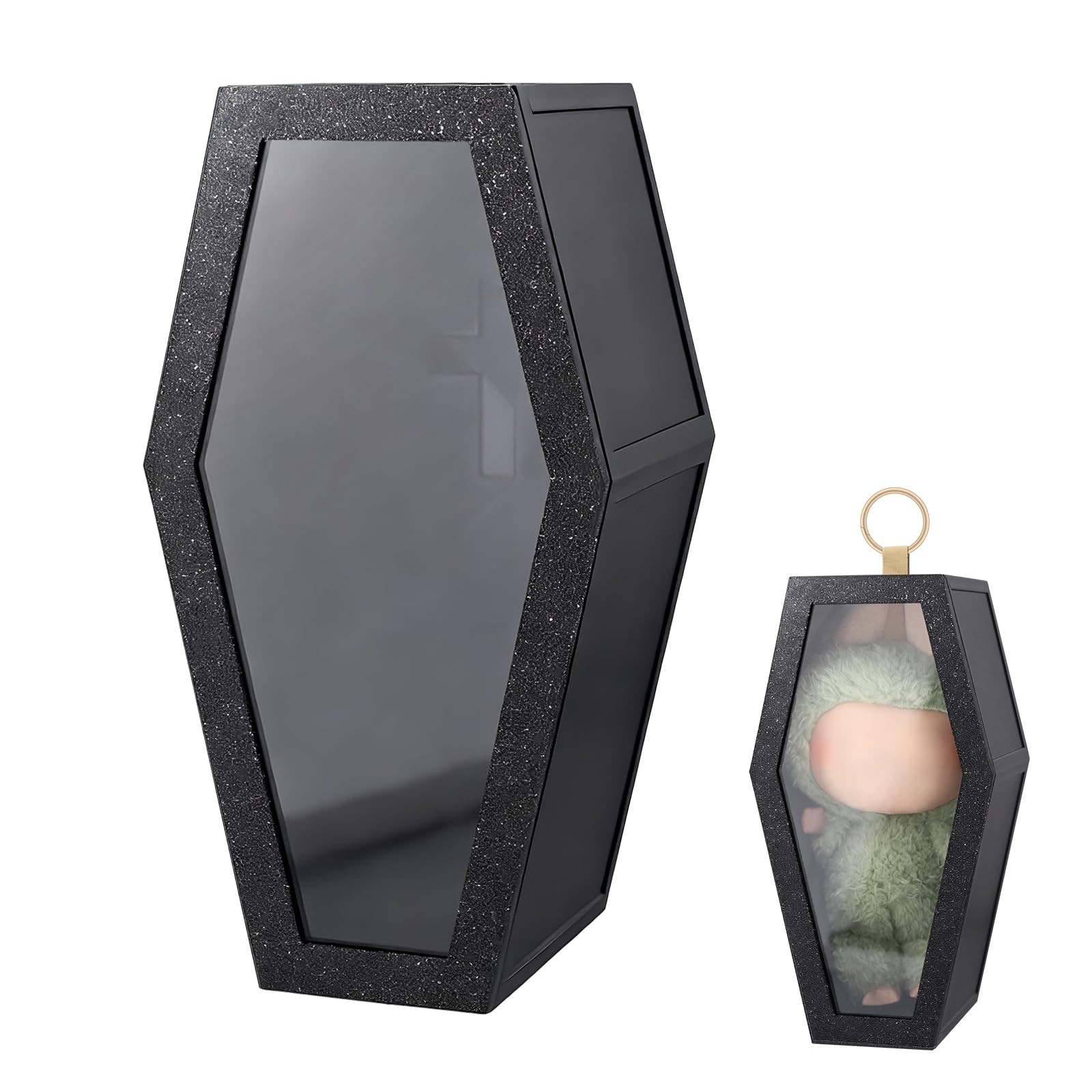 Protective Case, Coffin Shaped Display Case for 17cm Doll with a Clear Acryli... gallery