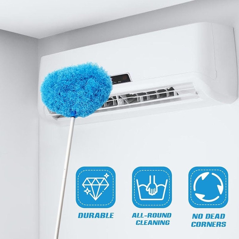 Extendable Ceiling Fan Duster, Long Reach Ring Brush for Easy Dust Cleaning gallery