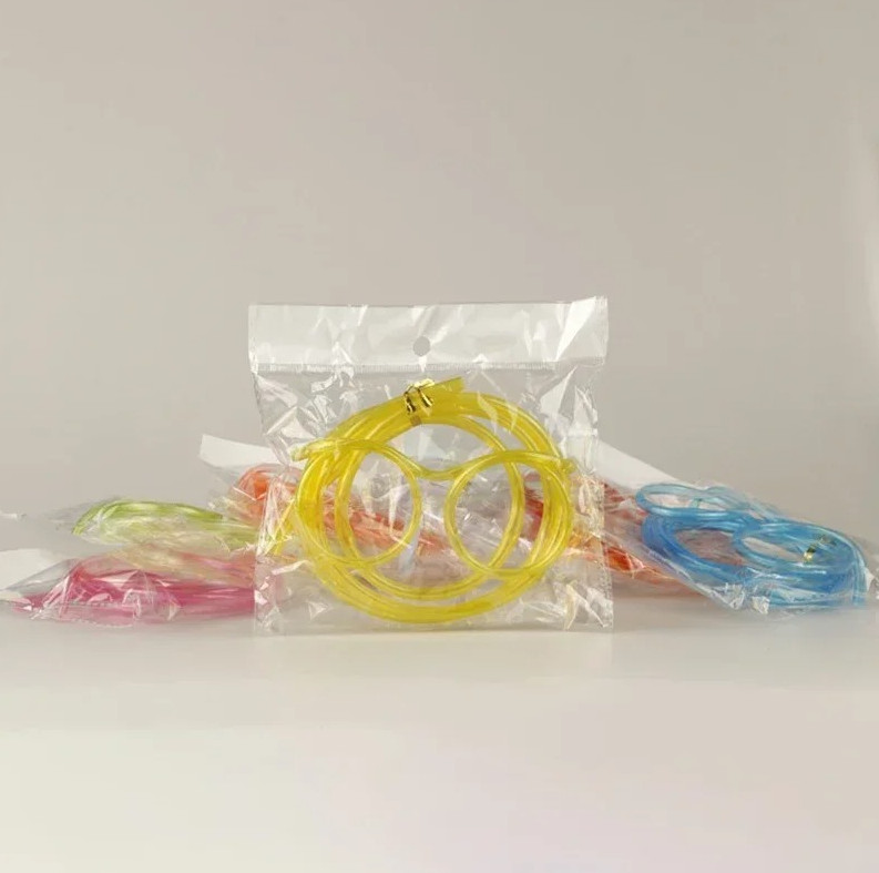 2pcs Straw Glasses – Flexible Funny Drinking Straws for Kids & Parties - NEW gallery
