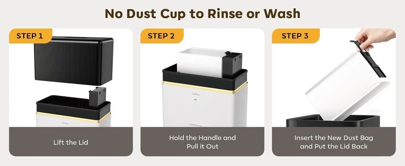 Touchless Automatic Dustpan Vacuum, Bagged Design, 26000 kPa, Up to 3-Months gallery