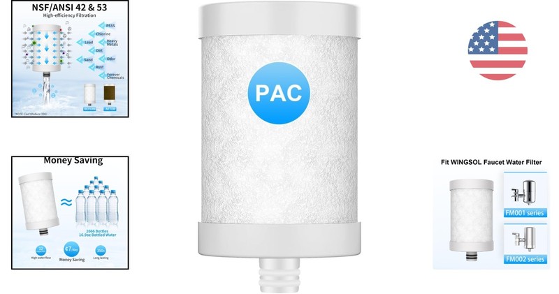 Carbon Fiber Replacement Filter Cartridge for WS-FM001 & WS-FM002 - 1 Pack gallery