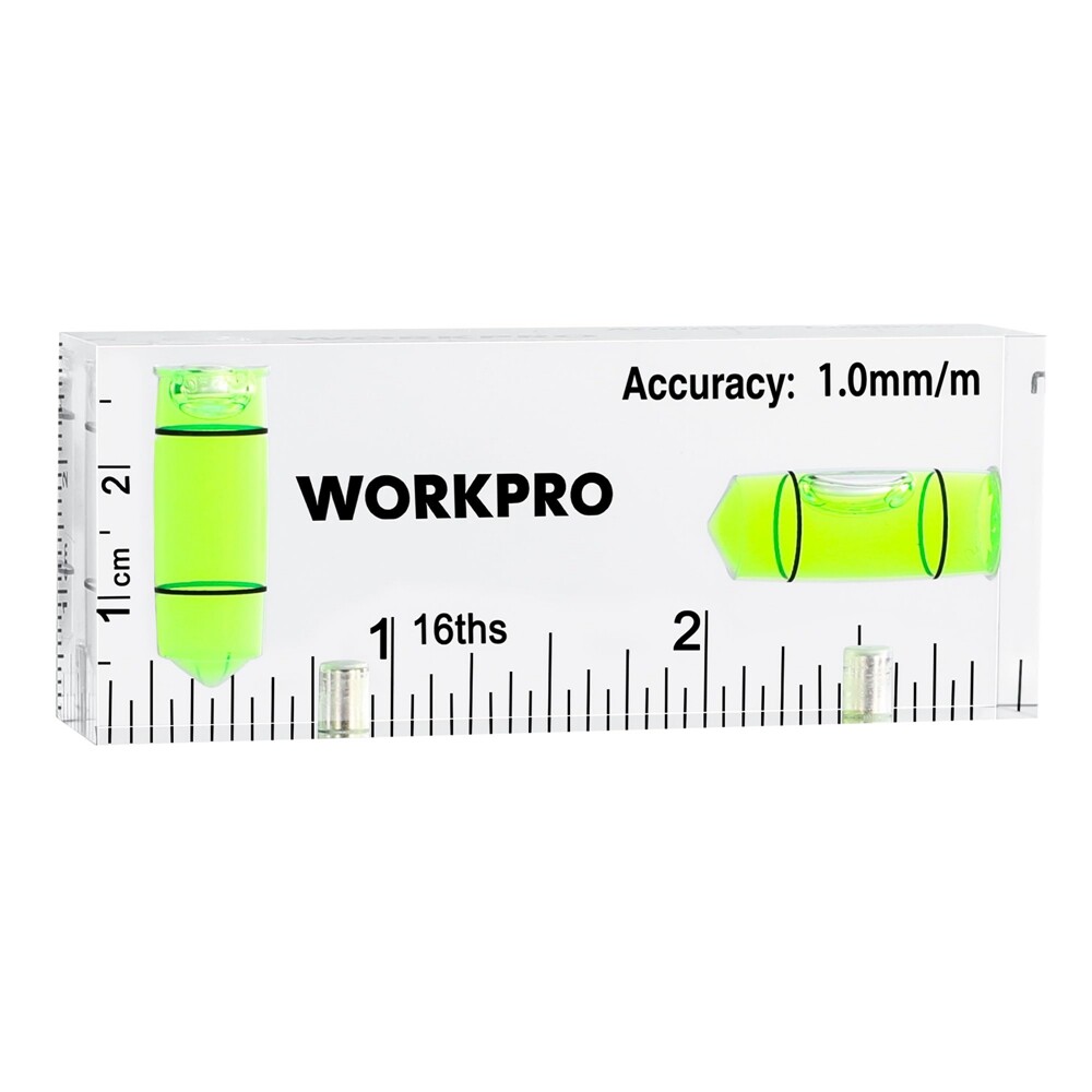 WORKPRO 3Inch Mini Level Tool Small Level Magnetic Level with 2 Bubbles 90°/180° gallery