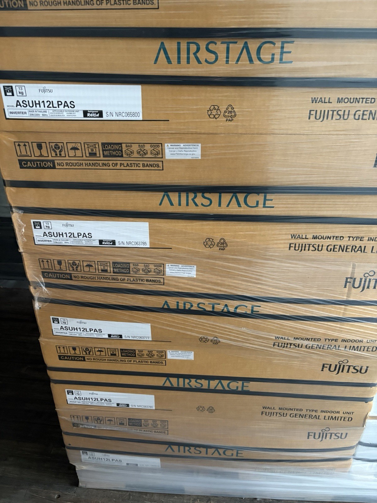 Fujitsu Halcyon ASUH12LPAS Indoor Wall Mounted Inverter Unit 12000 BTU Airstage gallery