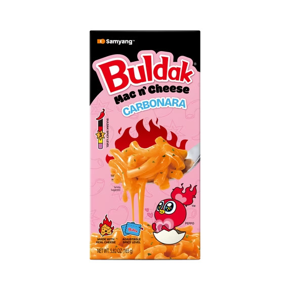 Buldak Mac & Cheese Carbonara with Adjustable Spice, 5.82 oz gallery