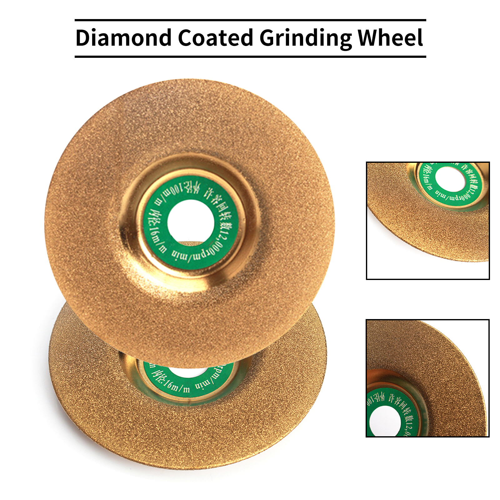 4 Inch Diamond Coated Grinding Disc Wheel For Carbide Stone Glass Angle Grinder gallery