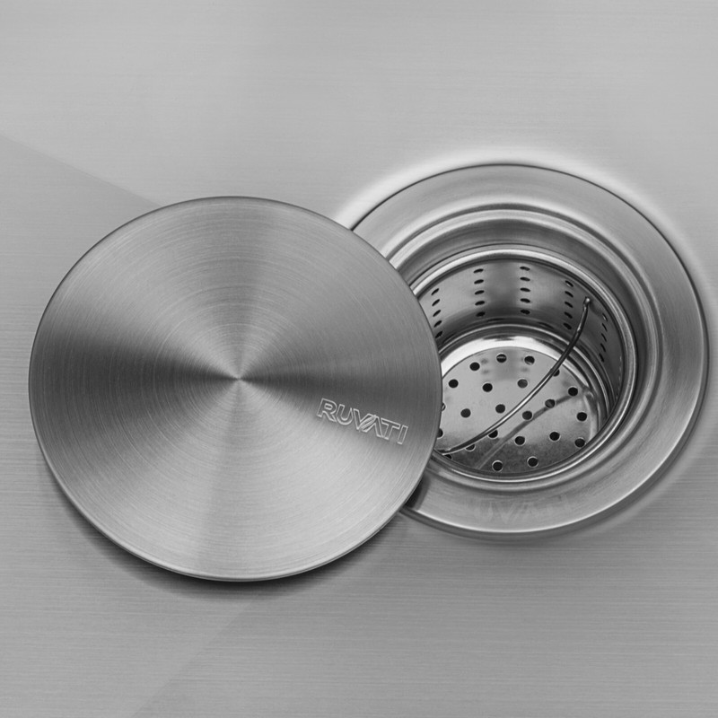 Ruvati 32" Undermount 16 Gauge Rounded Corners Kitchen Sink Single Bowl- RVH7400 gallery