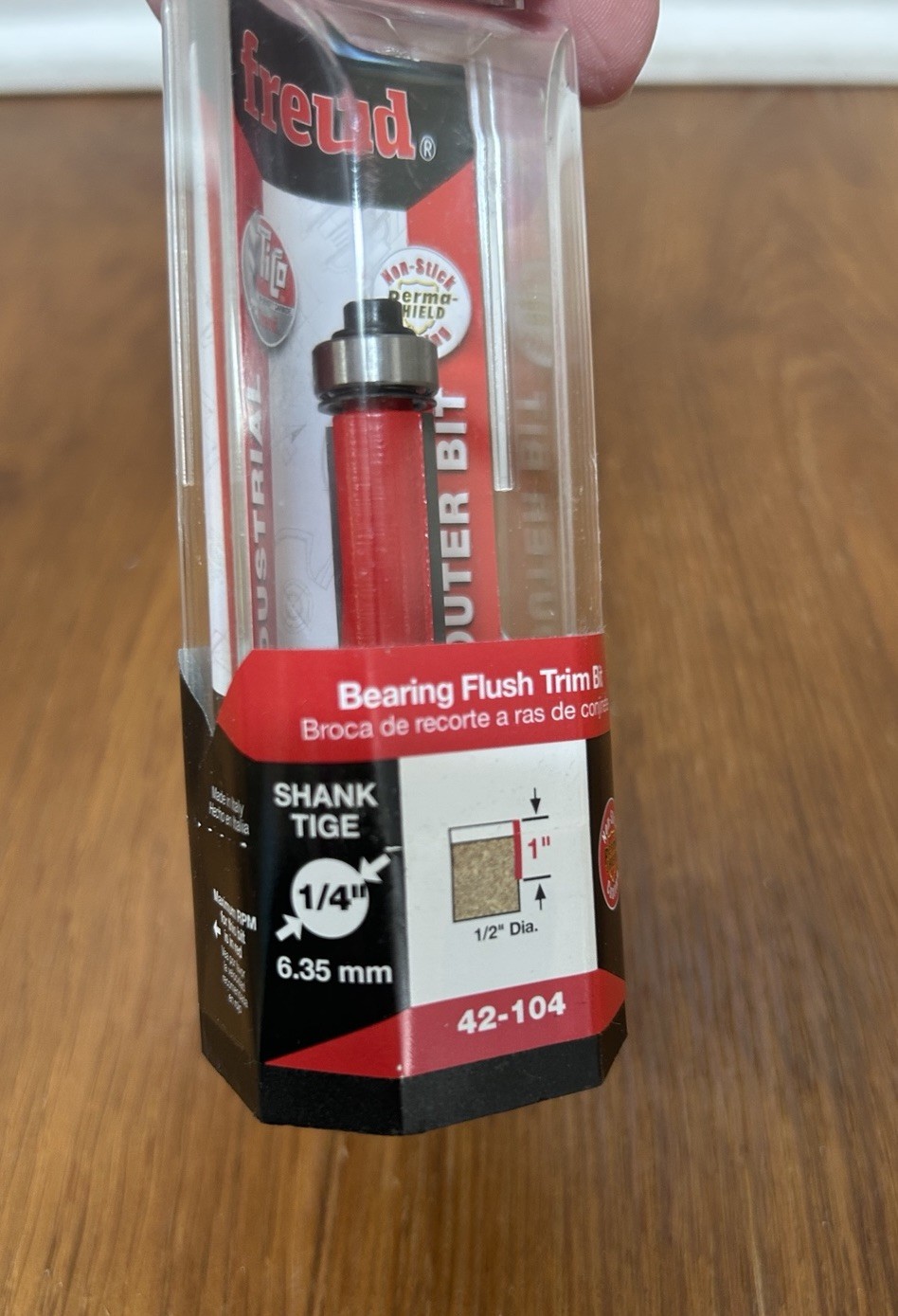 FREUD 42-104 1/2" Carbide Double FLUTE BEARING Flush Trim ROUTER BIT New gallery