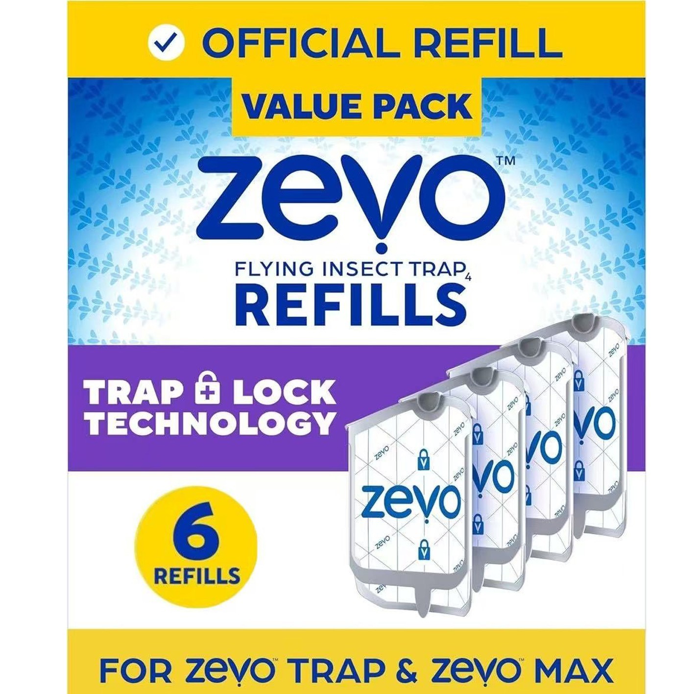 Zevo Flying Insect Trap Refill Cartridges -Easy to Use (6 Refill Cartridges)NEW gallery