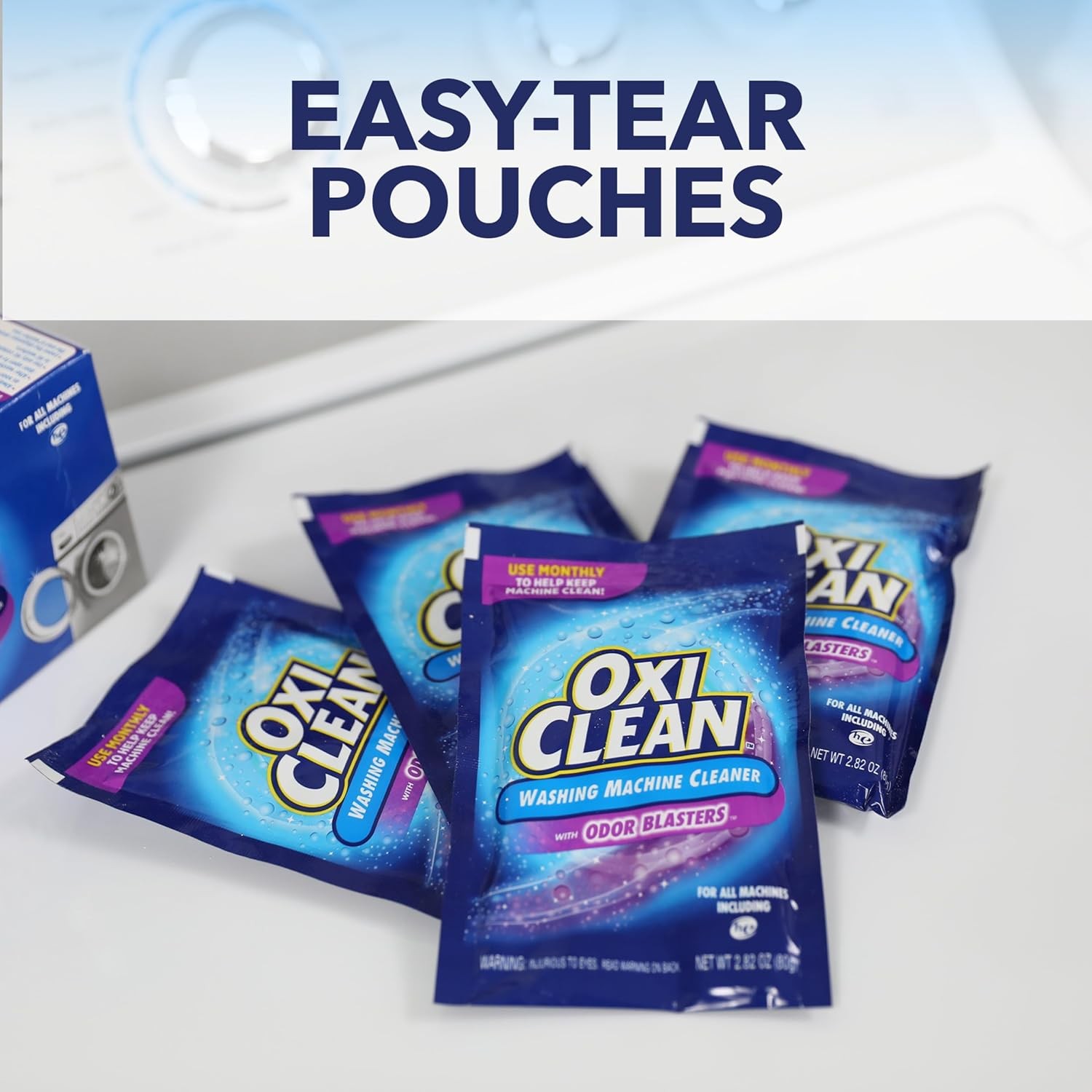 OxiClean Washing Machine Cleaner with Odor Blasters 4 Count gallery