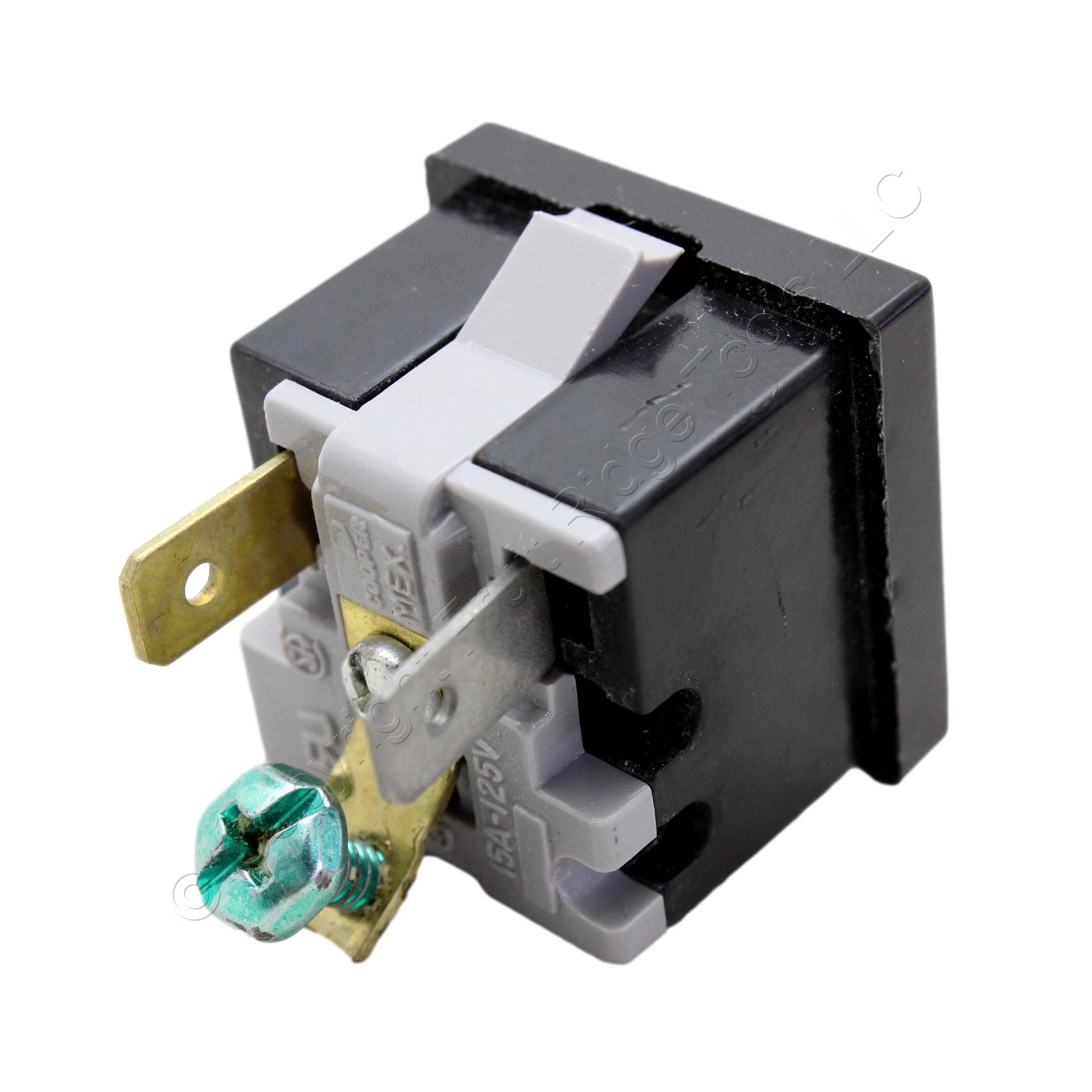 Cooper 31BK Black Quick-Connect Snap-In Receptacle w/ Grounding Screw 5-15R 15A gallery