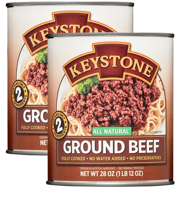 Keystone All Natural Ground Beef, 28 oz Can (2 Pack) gallery