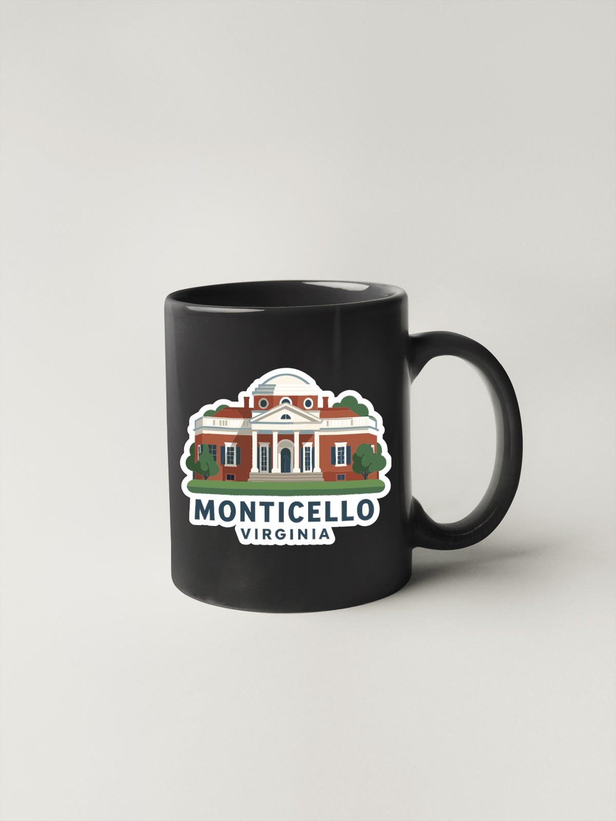 Monticello Virginia Sticker Decal Vinyl Die-Cut Symbolic Landmark Design gallery