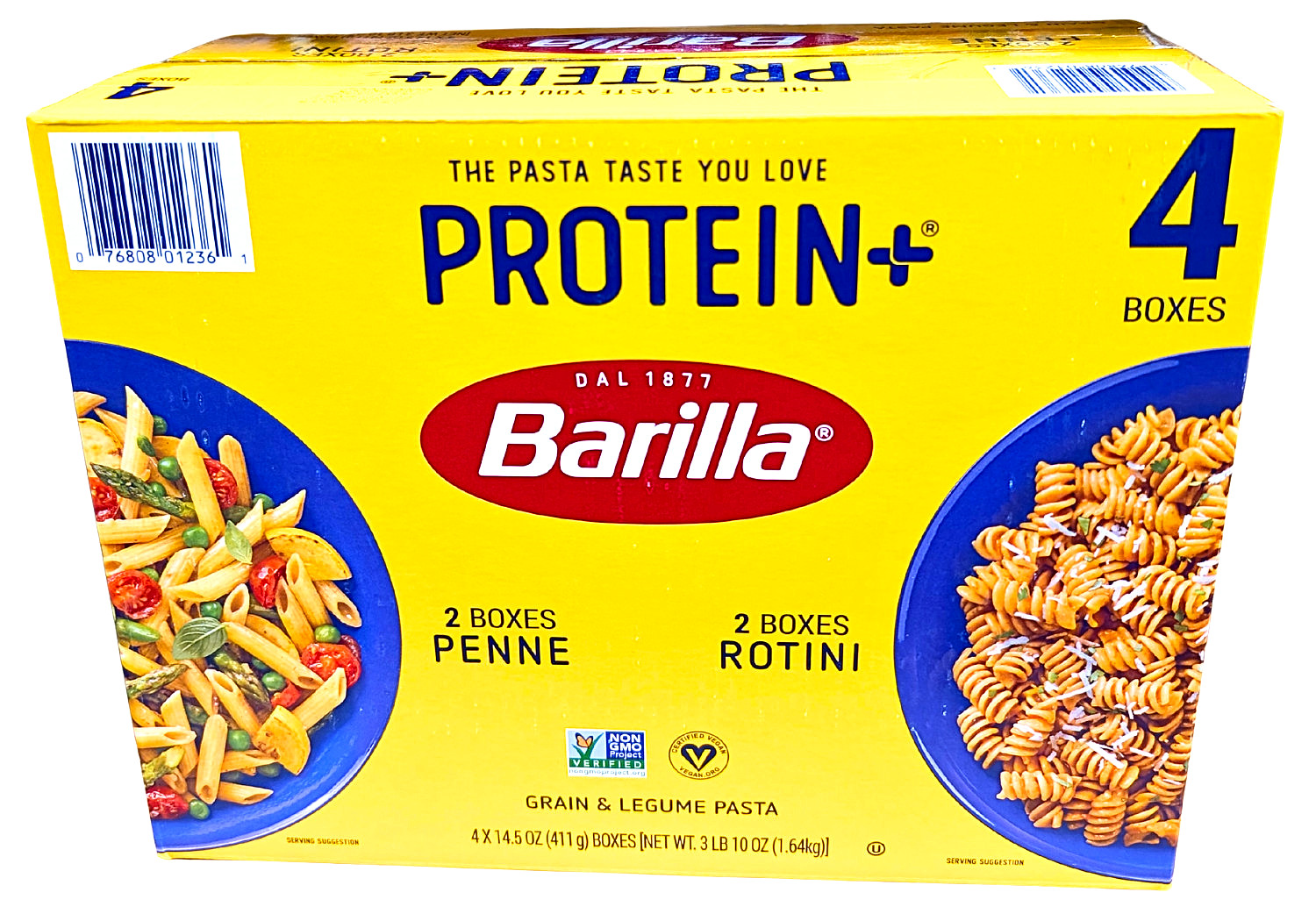 Barilla Protein+ Penne & Rotini 4 Packs x 14.5 Oz EXP 07/2027 gallery