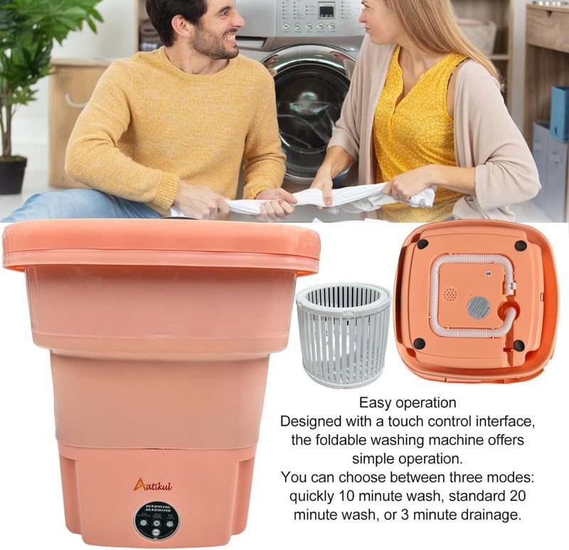 15L Foldable Portable Mini Washer, Small washing Machine for Small clothes gallery