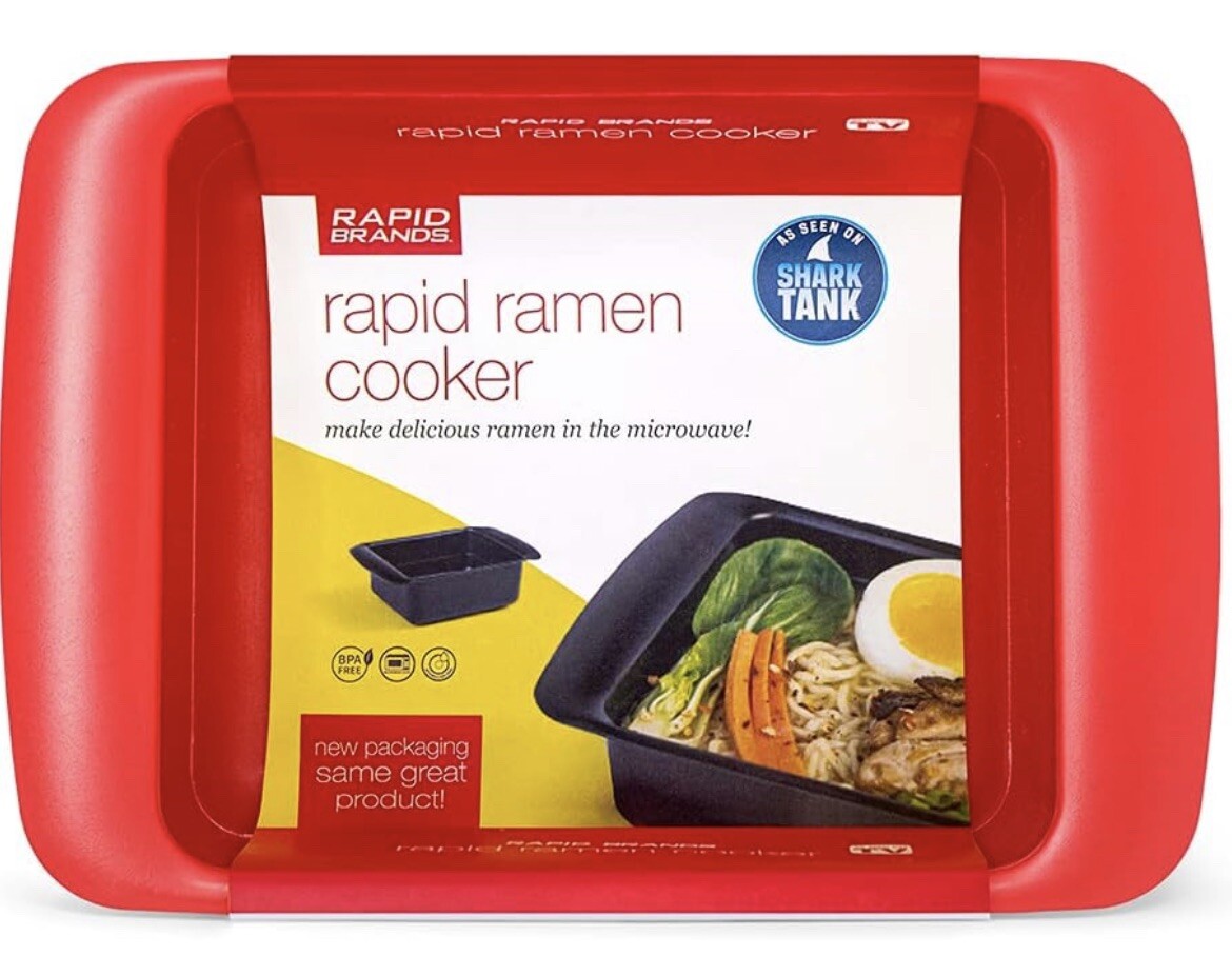 Rapid Ramen Cooker, Microwave Ramen 3 Minutes, BPA Free, Dishwasher Safe, (Red) gallery
