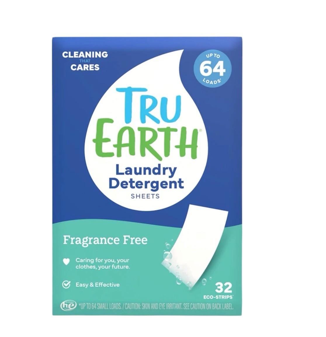 Tru Earth Compact Dry Laundry Detergent Sheets, Unscented - Up to 64 Loads gallery