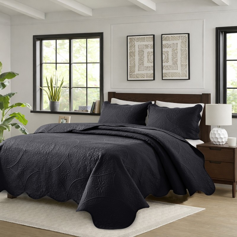 Lightweight Summer Bedspread Sets Soft Reversible Quilt Bedding Twin Queen King gallery