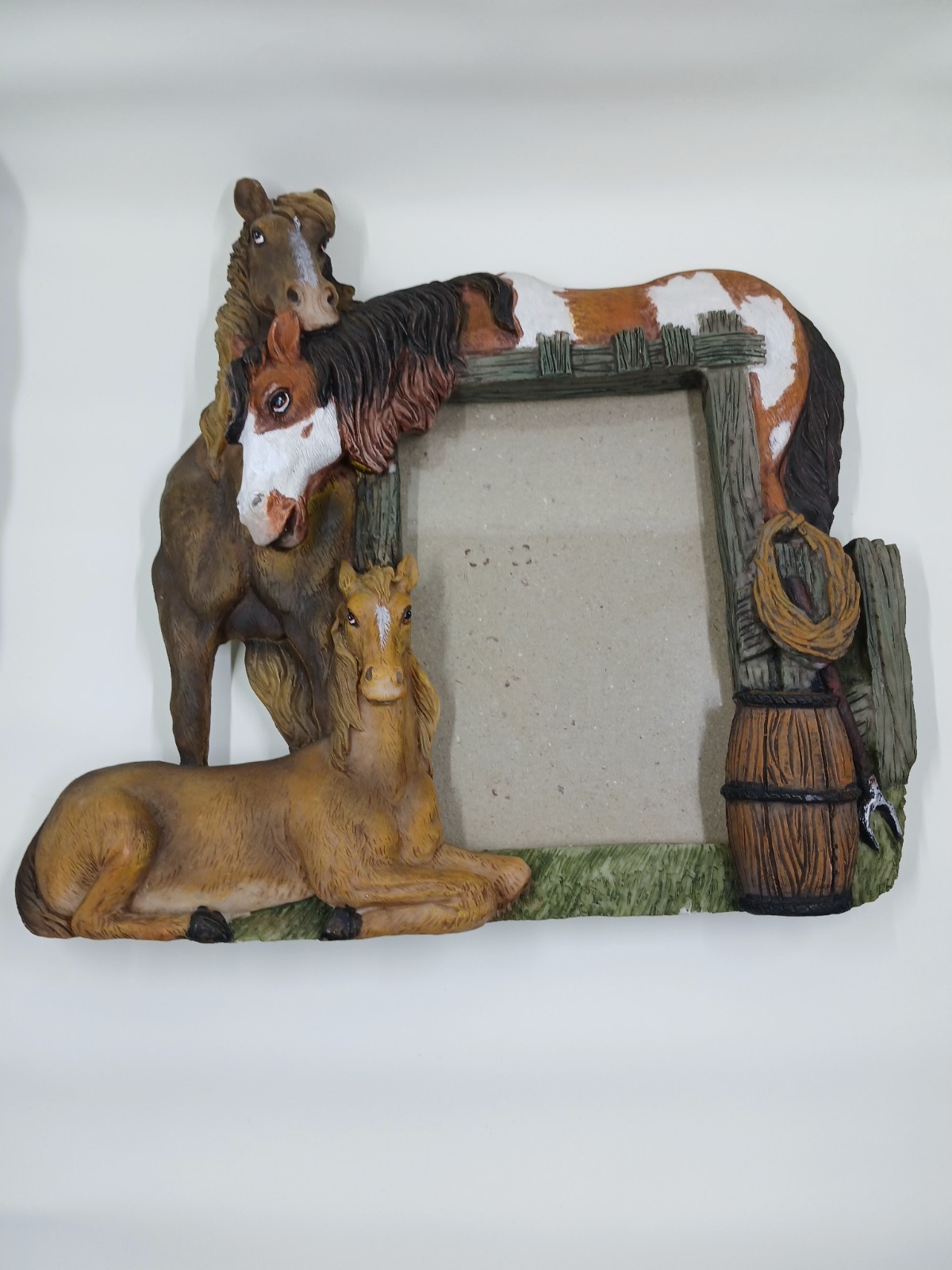 3D Picture Frame Western Horses Rustic Equestrian Fits 4"x 6" Photo Frame gallery