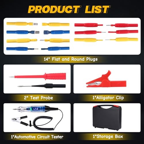 3-72V DC LED Test Light Probe Kit - Automotive Circuit Tester with 3-72V LED gallery