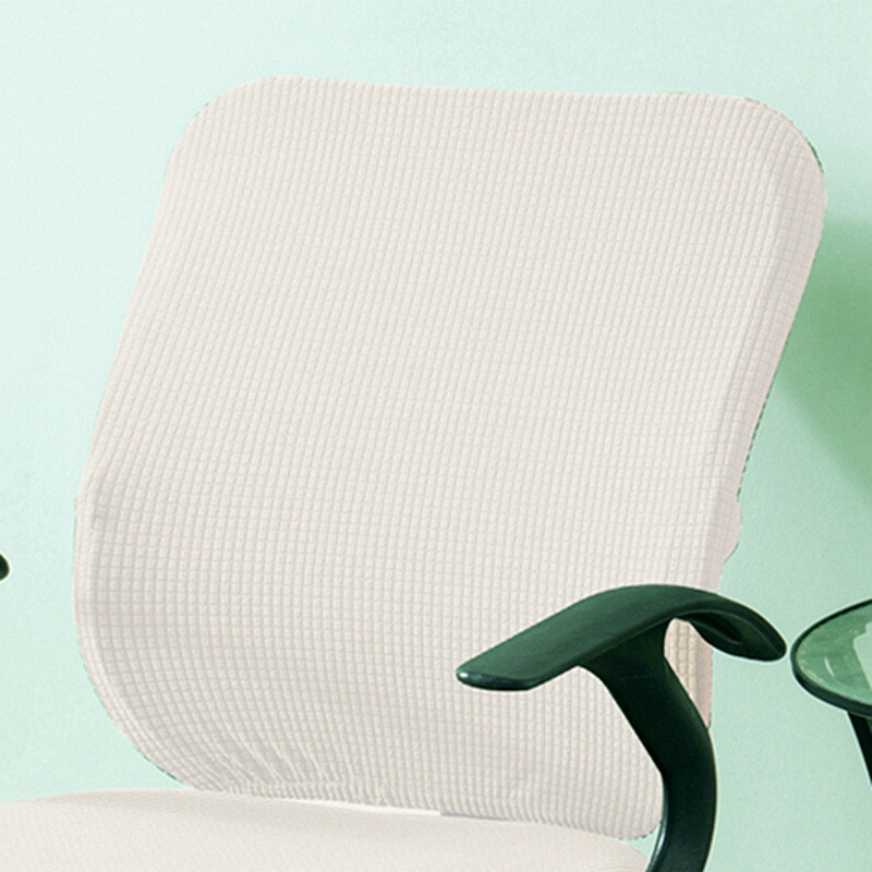 Solid Color Stretchy Waterproof Chair Back Covers Office Seat Back Slipcover New gallery
