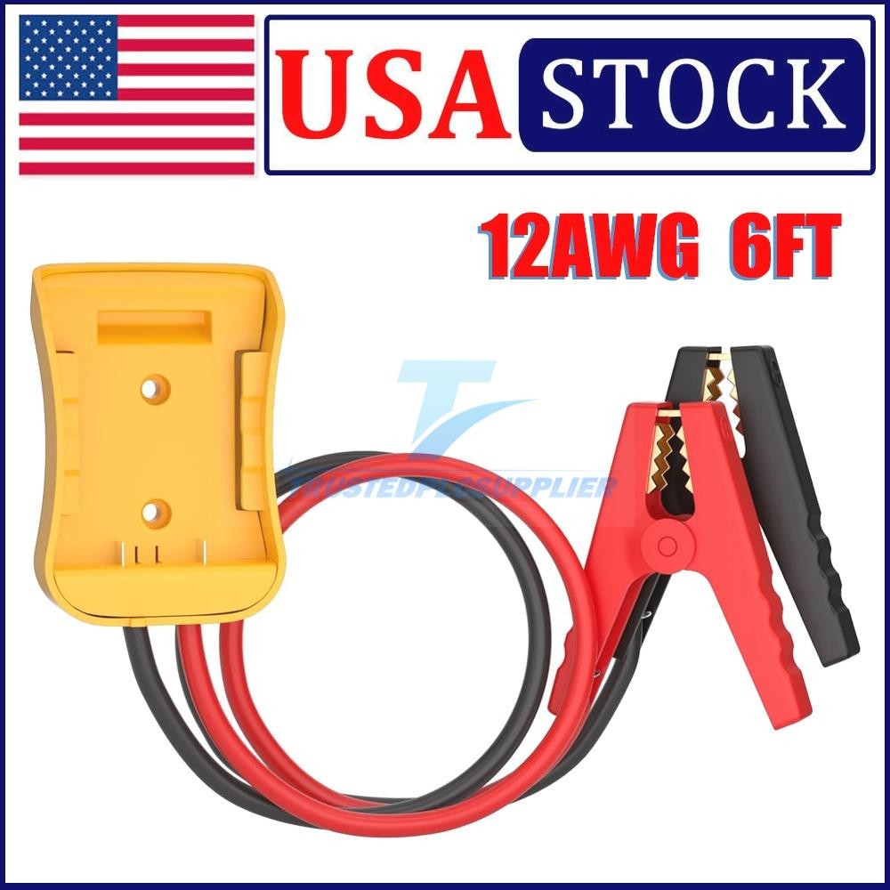 For Dewalt 18v/20v Dcb Battery, 12AWG 6ft Jumper Cables for Car Starter gallery