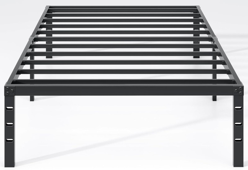 Space-Saving Twin Metal Bed Frame with Easy Assembly & Under-Bed Storage - Black gallery