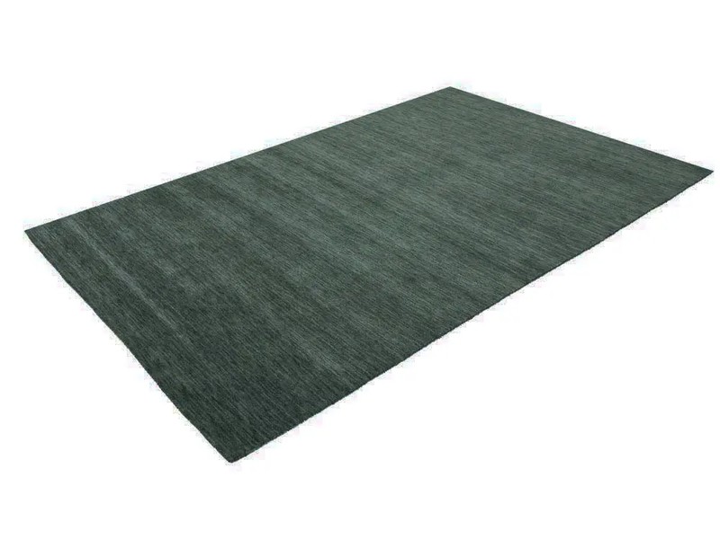 Solid Dark Green Hand-Loomed 6X9 Gabbeh Wool Rug Oriental Home Decor Carpet gallery