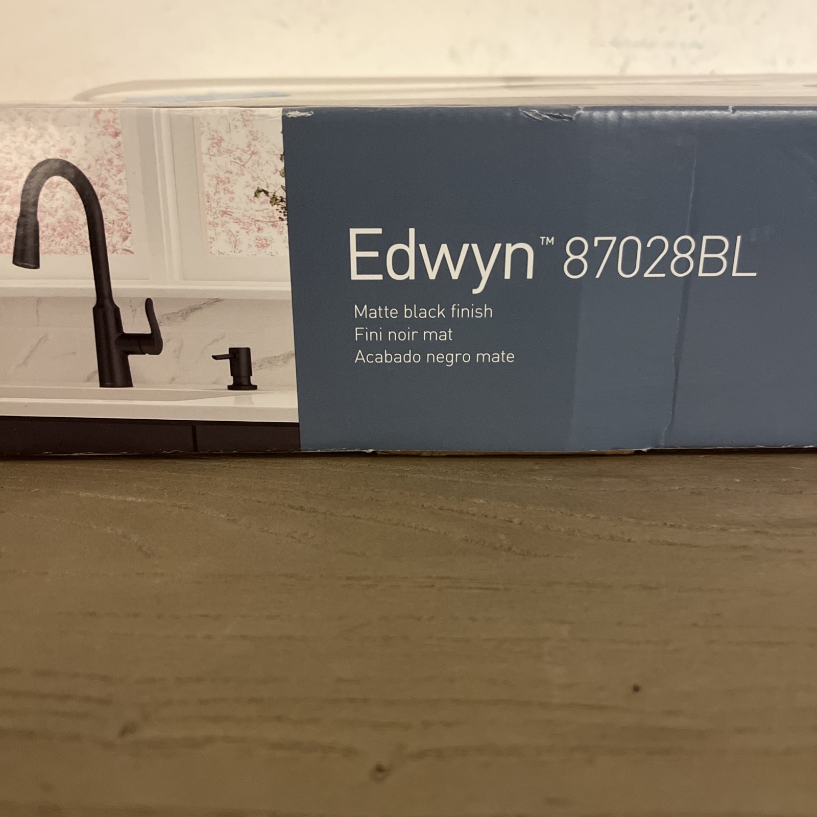 Moen Edwyn One-Handle High Arc Pulldown Kitchen Faucet - Matte Black gallery