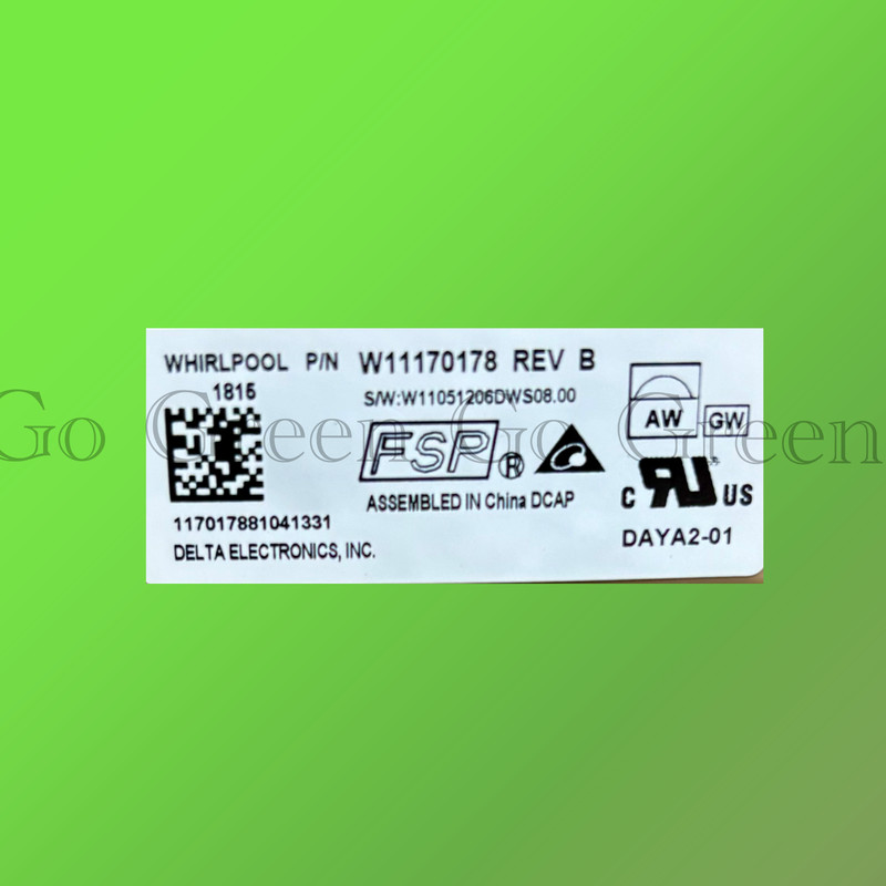 Whirlpool Dishwasher WDT970SAHB0 Control Board P/N W11305296 W11170178 Rev B gallery