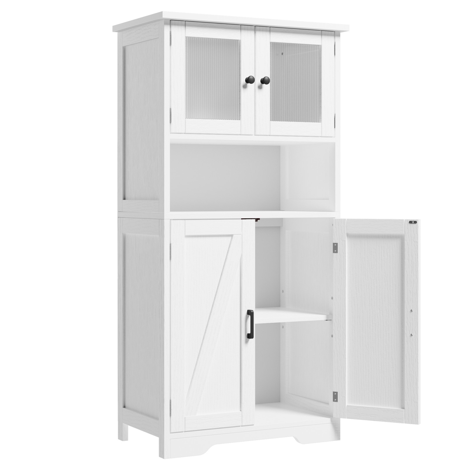 Kitchen Pantry Cabinet, Standing Cupboard,Storage Cabinet for Living Room, White gallery