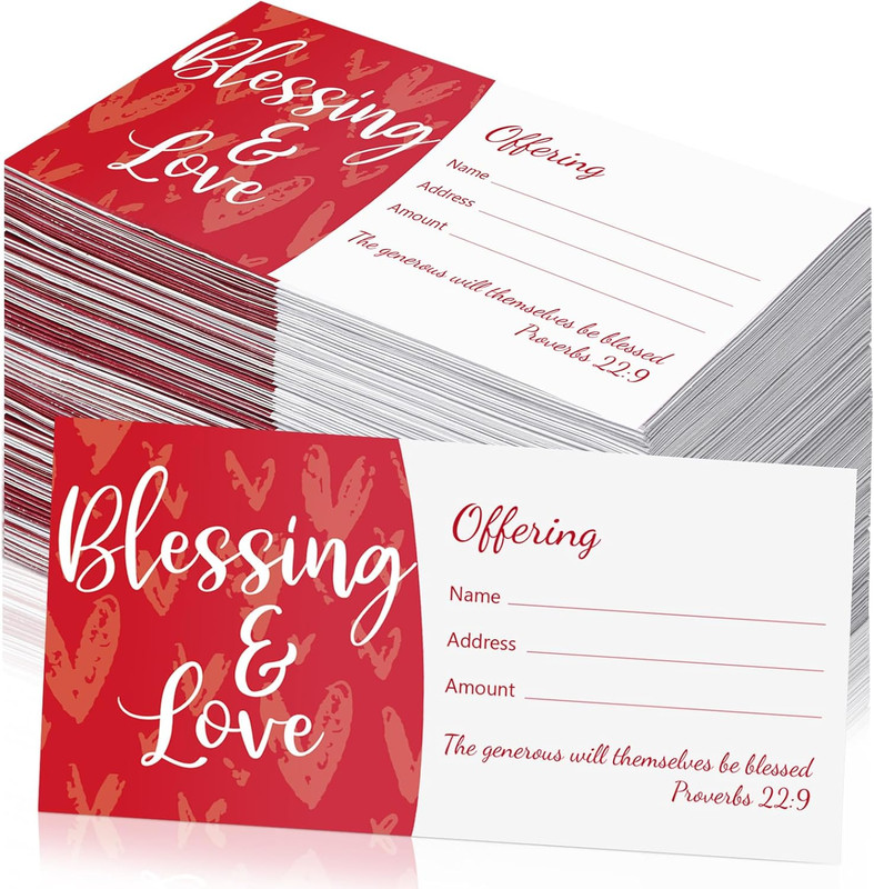 200 Pcs Church Offering Envelopes Tithe and Offering Envelopes for Church Blessi gallery