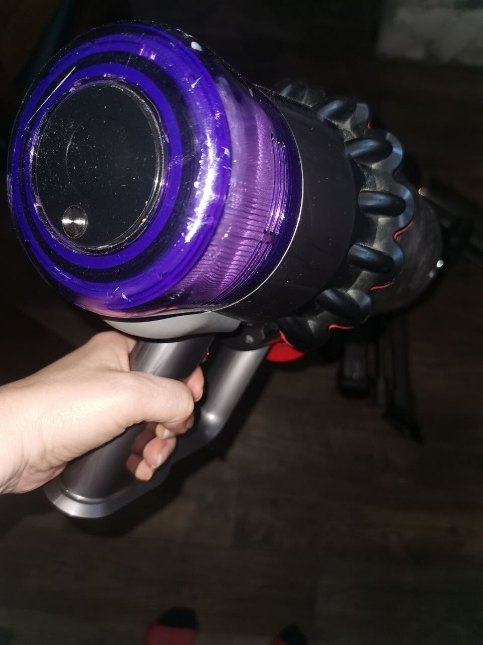 Dyson Outsize Total Clean Cordless Stick Vacuum Cleaner - Nickel/Red gallery