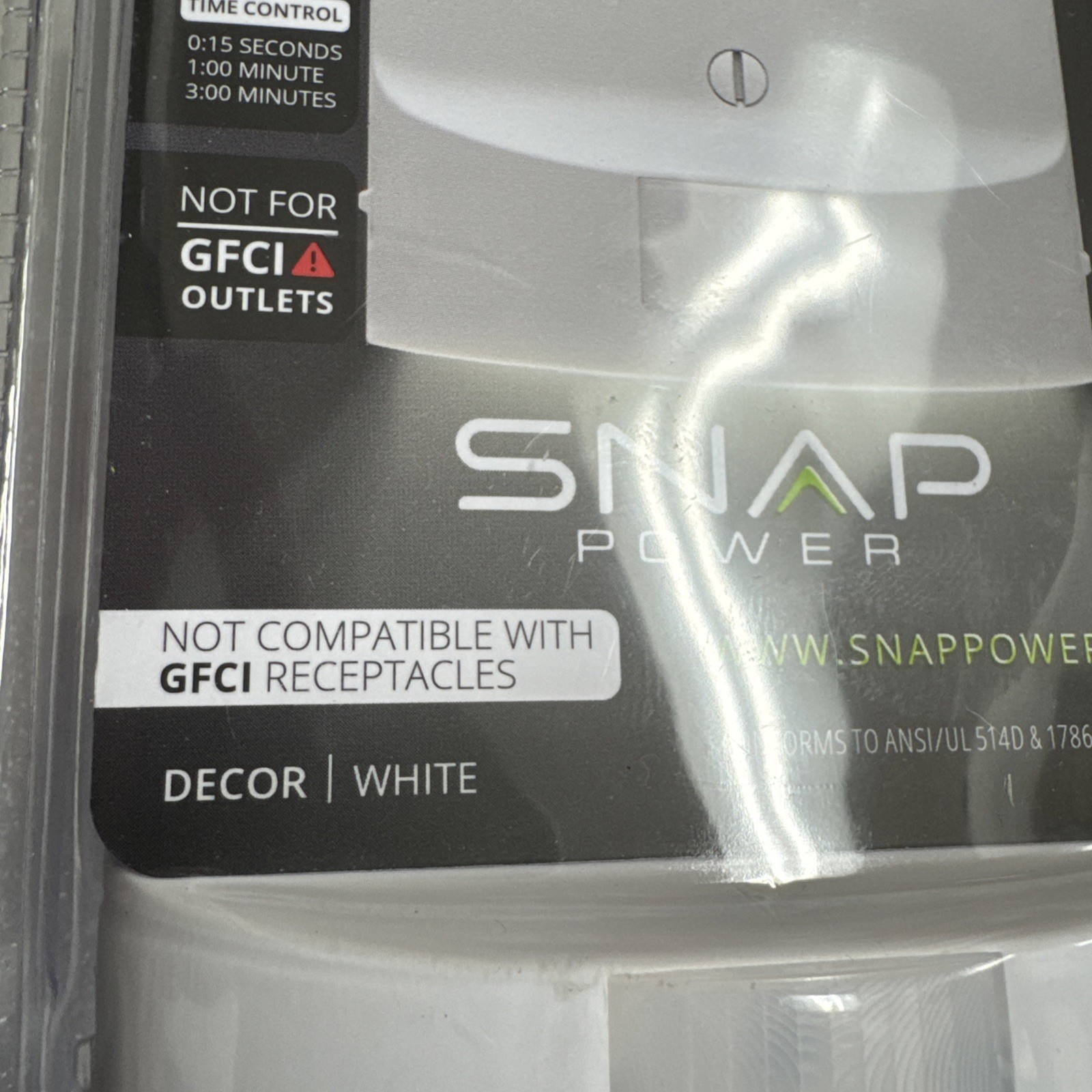 SnapPower MotionLight Motion Detecting Night Light Wall Plate Bright/Dim/Off gallery
