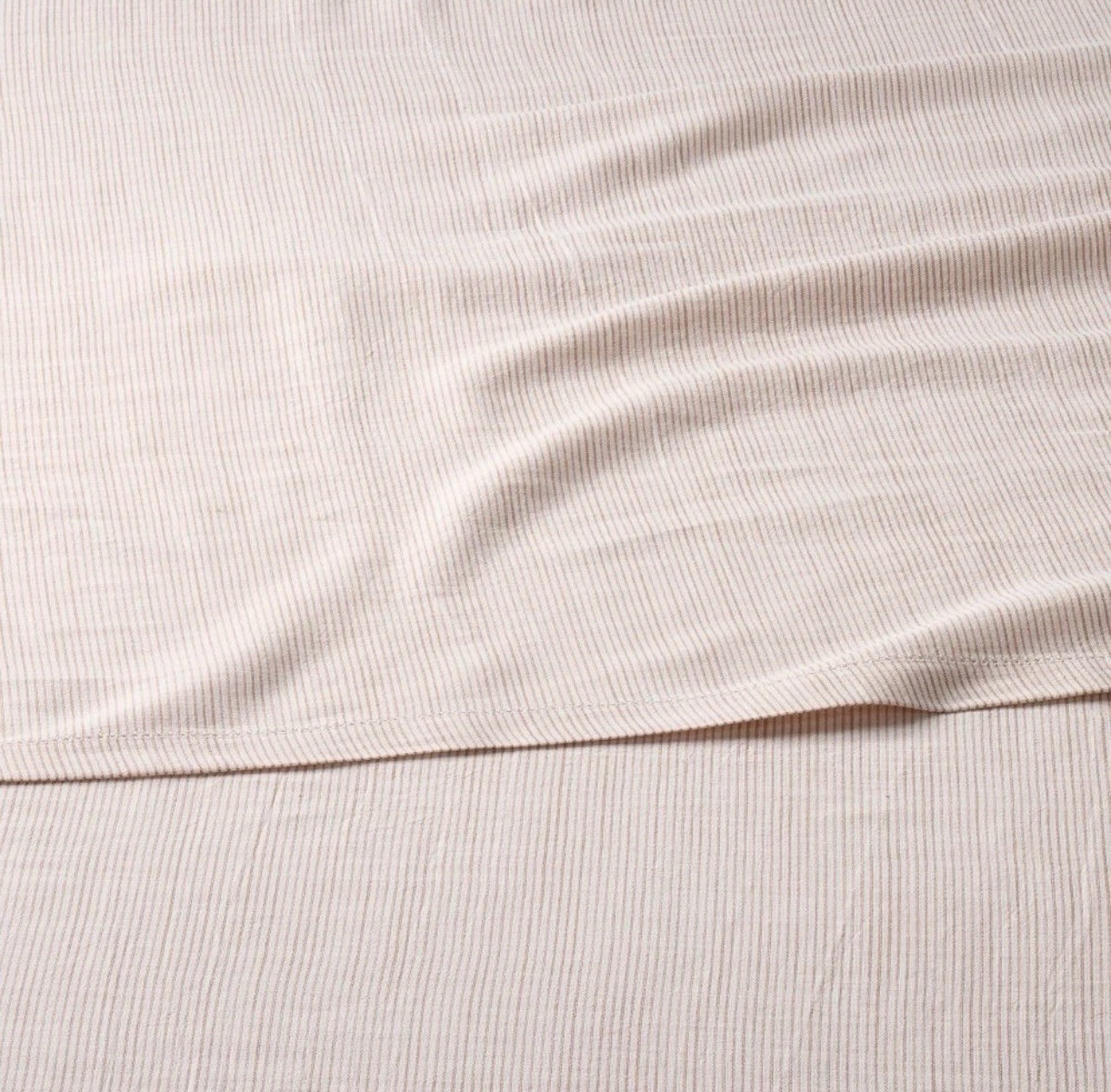 4pc KING MicroStripe Sheet Set Rust - Hearth & Hand with Magnolia NEW! gallery