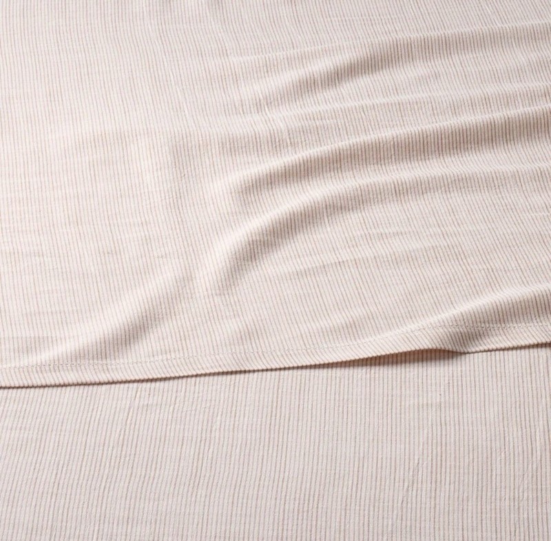 4pc KING MicroStripe Sheet Set Rust - Hearth & Hand with Magnolia NEW! gallery