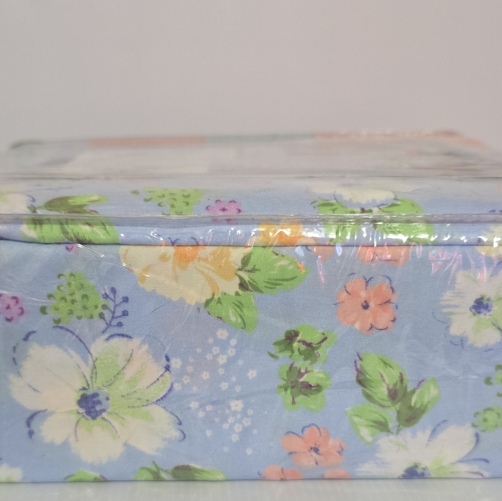 American Linen 1900 Queen Sheet Set Cotton Percale Floral Blue Deep Pocket gallery
