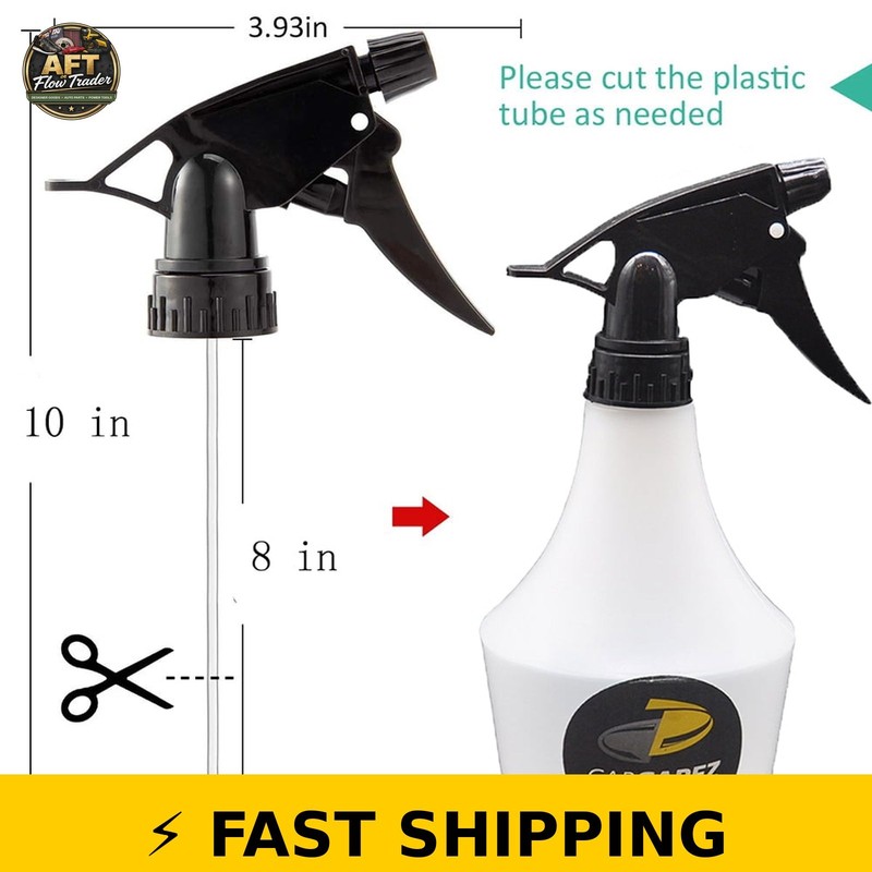 CarCarez Adjustable Trigger Spray Nozzles - 6 Pack Black gallery