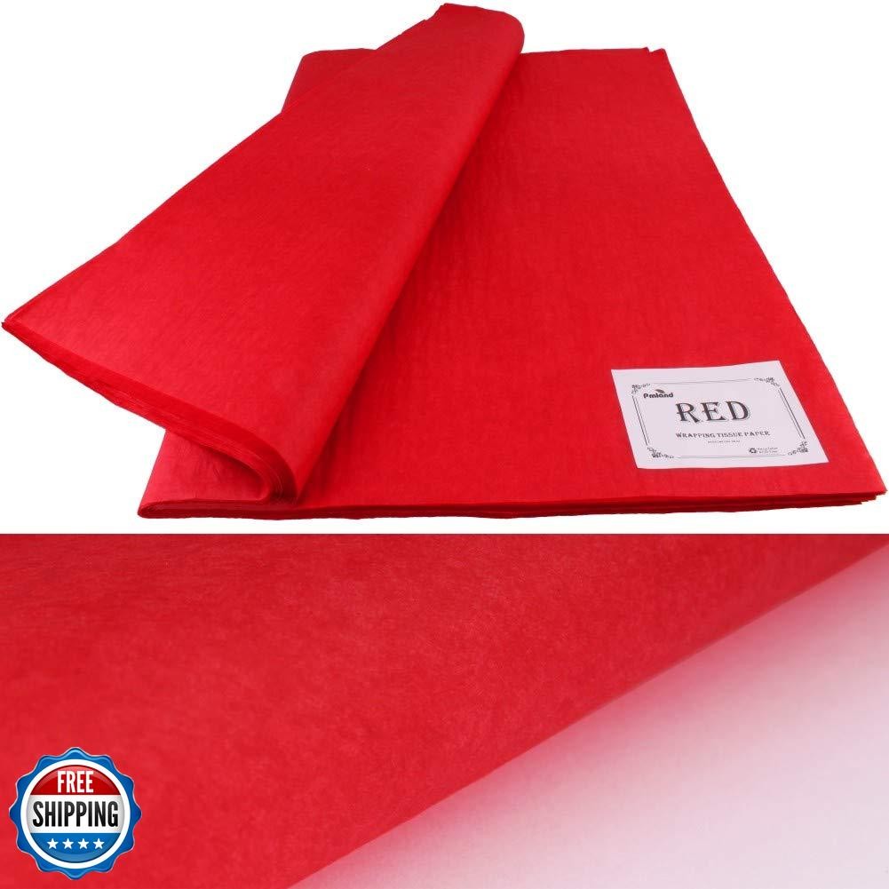 PMLAND 100 Sheets Red Tissue Paper Bulk, 20x15 Inches Wrapping Tissue Paper f gallery