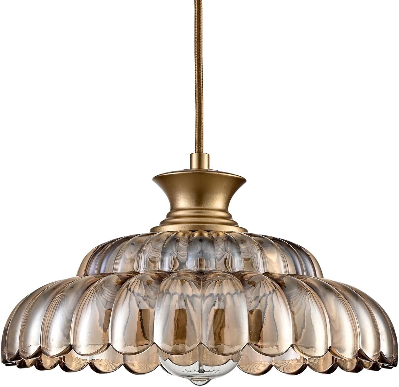 Vintage Amber Glass Pendant Lights Modern Gold Kitchen Island Pendant Light gallery