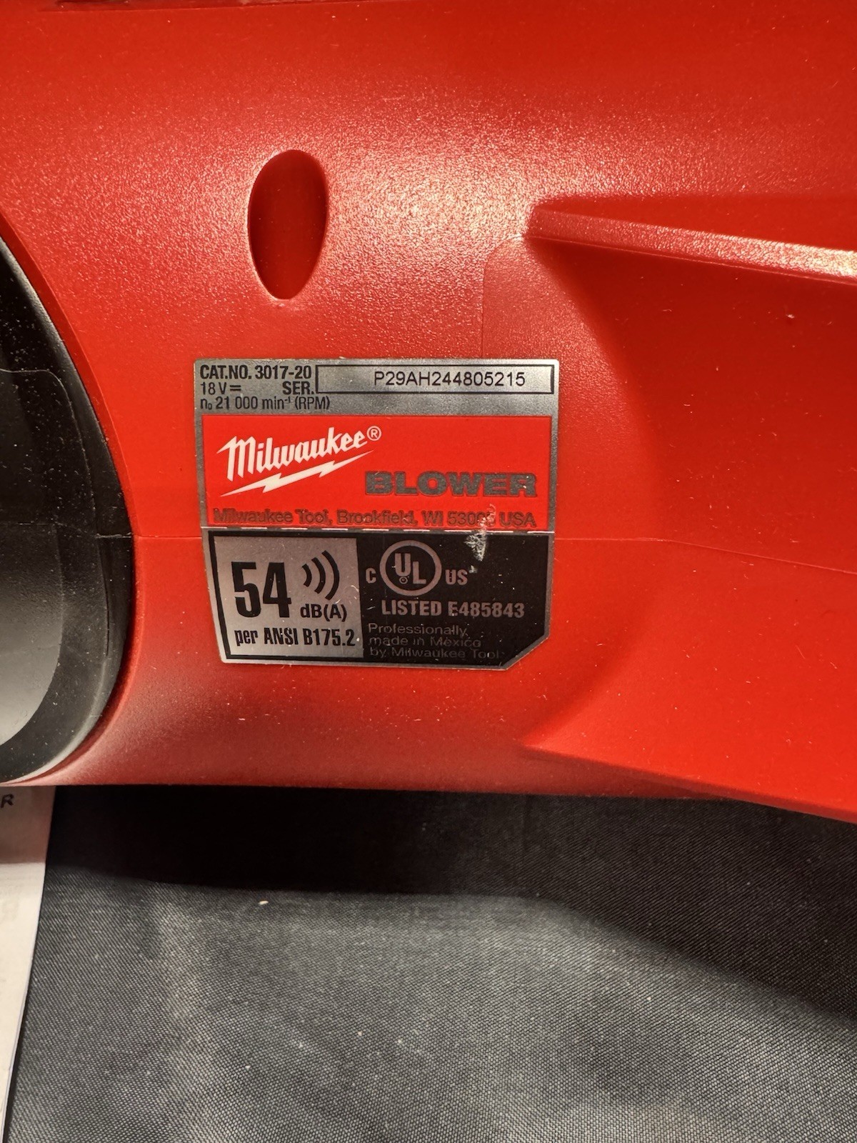 Milwaukee M18 FUEL Handheld Leaf Blower 500 CFM 120 MPH 54 dB(A) 3017-20 gallery