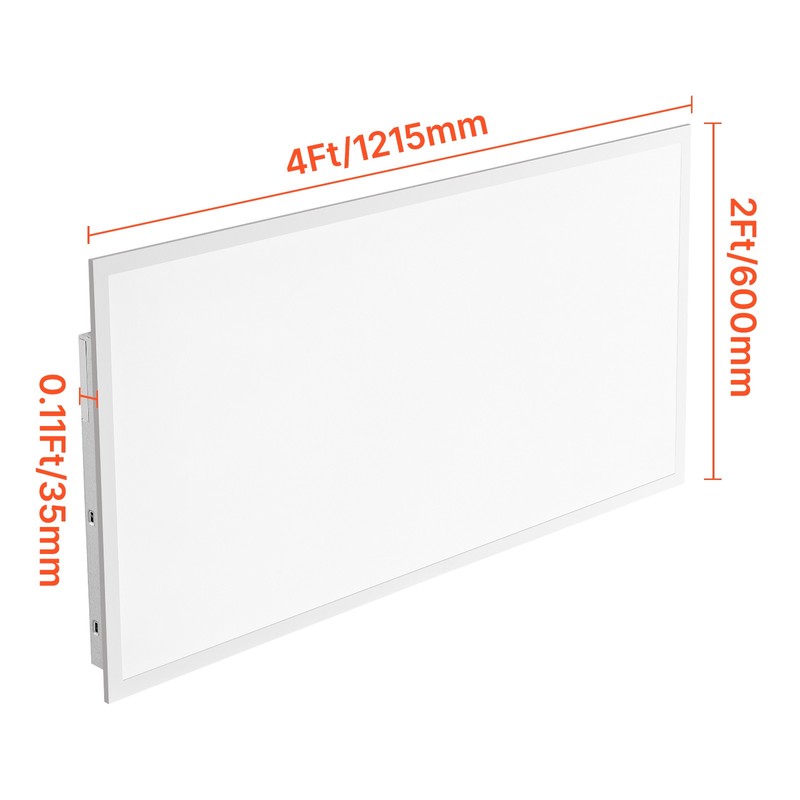 2x4 FT LED Flat Panel Light 7800LM 50W Ceiling Light Fixture 4000K/5000K/6000K gallery