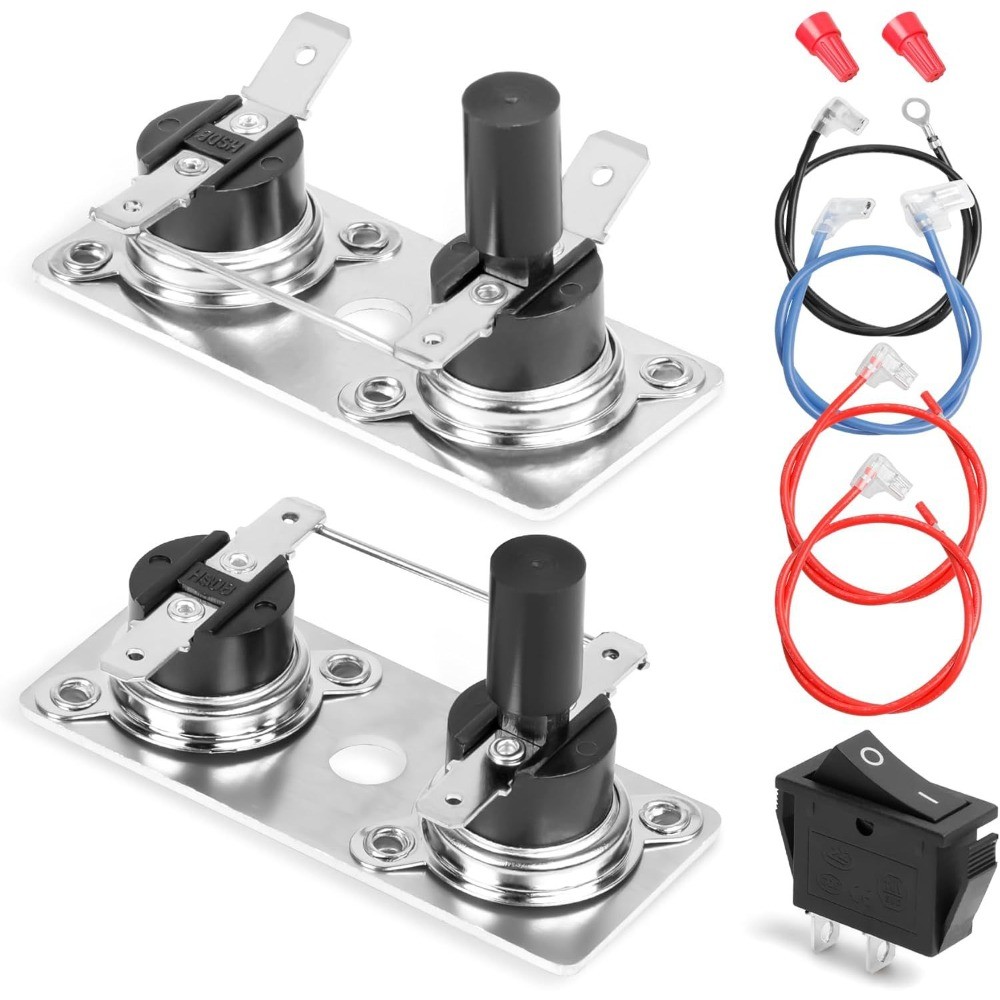 2Pcs RV Water Heater Switch for Suburban 232306, Thermostat 120V T-Stat Wter Par gallery