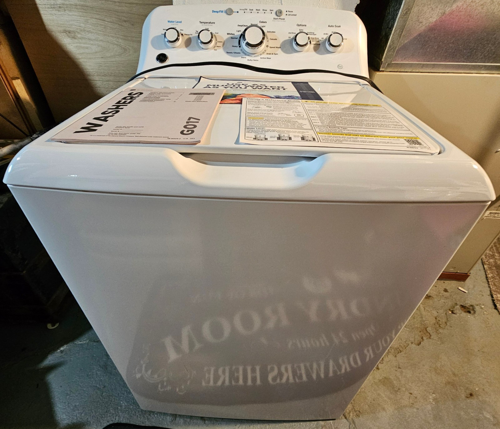 GE 4.5 Cubic Ft Washer Model #GTW465ASN0WW 14 Wash Cycle Dual Action Works Great gallery