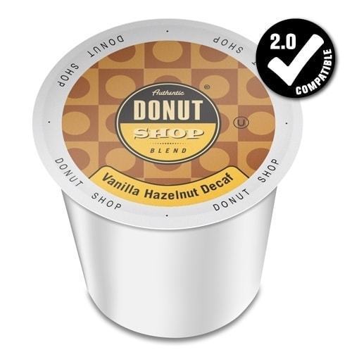Authentic Donut Shop DECAF Vanilla Hazelnut Coffee 24 to 120 Kcup Pick Any Size gallery