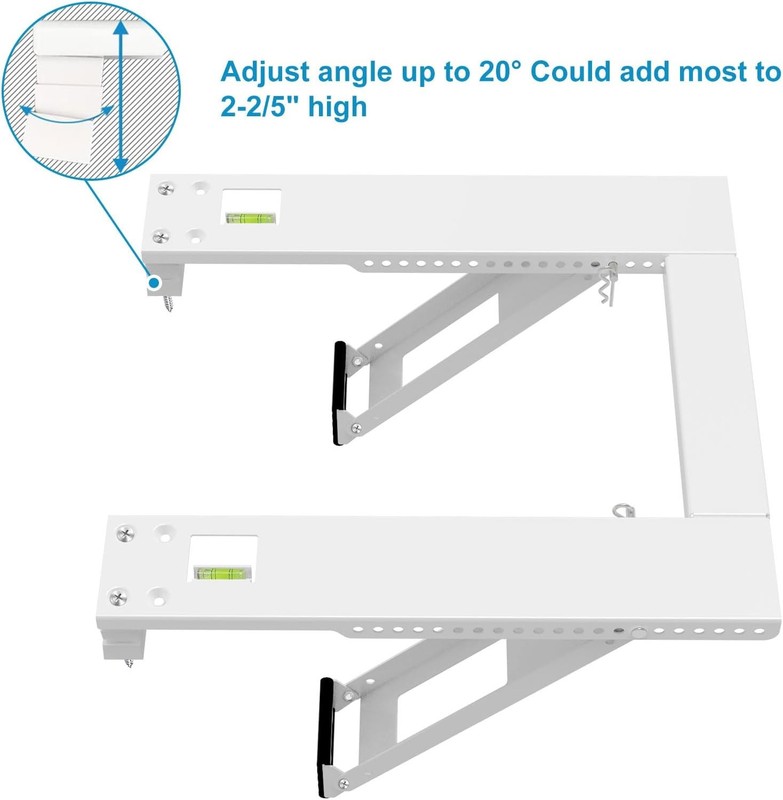 Qualward Air Conditioner Bracket Window AC Support Up to 180 lbs, White gallery