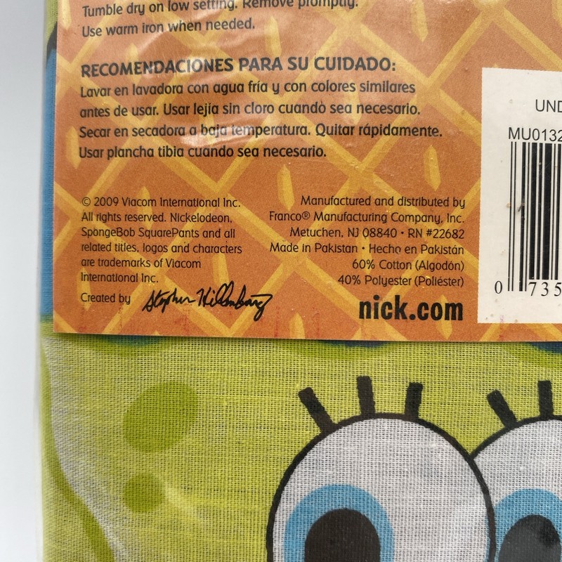 Nickelodeon SpongeBob SquarePants Window Panels 82x63in Star Moon Curtains Set gallery