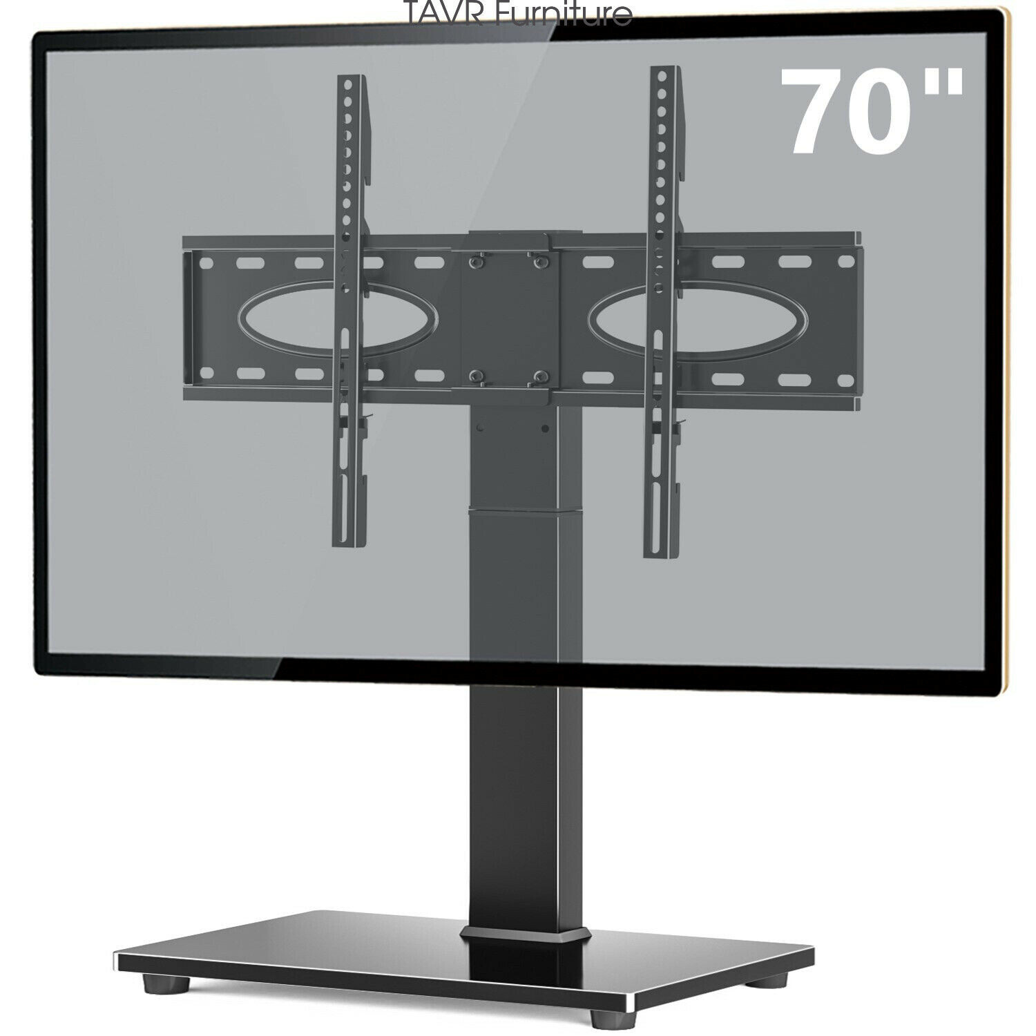 Swivel Tabletop TV Base Stand with Mount for 37 40 45 50 55 60 65 70 inch TV gallery