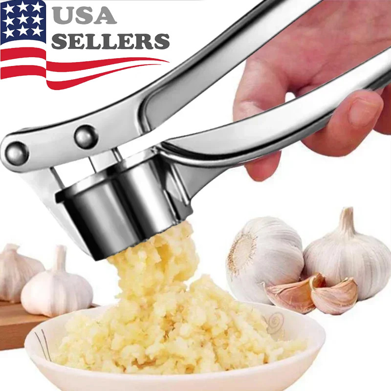 Garlic Press Crusher Squeezer Masher Mincer Stainless Steel Manual Kitchen Tool gallery