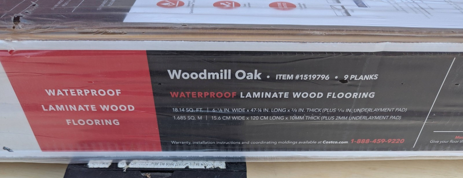 Mohawk Home Woodmill Oak Waterproof Laminate 12mm Thick Plank With 2mm Attached gallery
