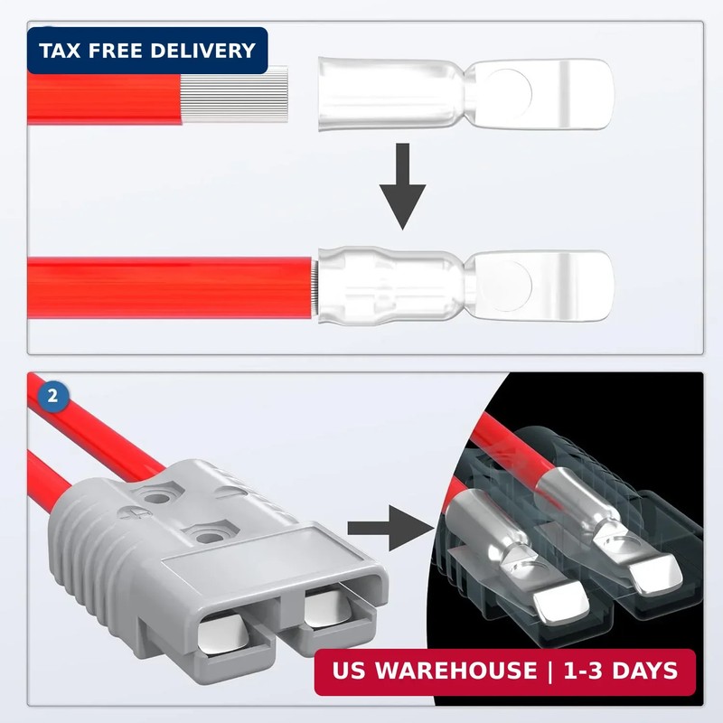 RVBOATPAT 175Amp Battery Quick Connect/Disconnect Connector, 600V 1/0AWG Battery gallery